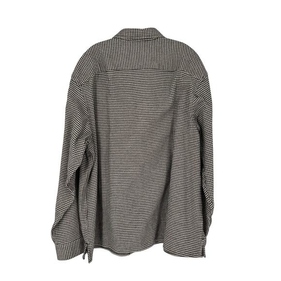 Banana Republic Relaxed Fit Flannel Overshirt Organic Cotton XL Tall Campcore - Picture 10 of 16